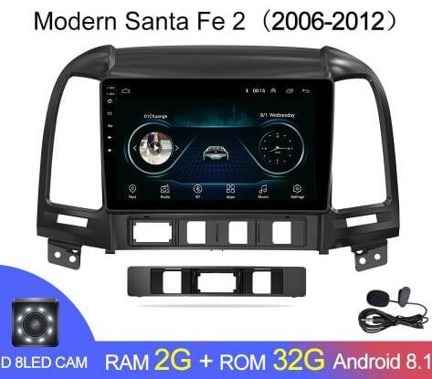  ��������� Android 1G-16G Hyundai Santa Fe 2 2006-