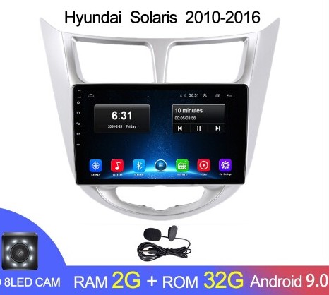  ��������� Android 1G-16G Hyundai Solaris 1 2010-